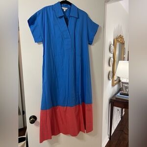 Crown & Ivy Blue and Coral Dress